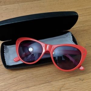 Selima Sun for J. Crew Sophia Sunglasses Red